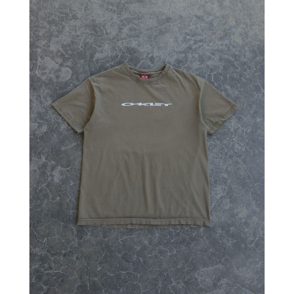 Vintage Gorpcore Archive Oakley O Software Faded Olive Tee